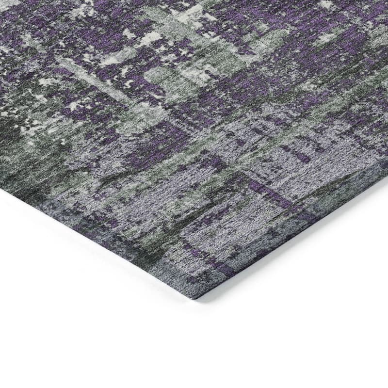 HomeRoots Geometric Transitional Rectangle Outdoor Rug