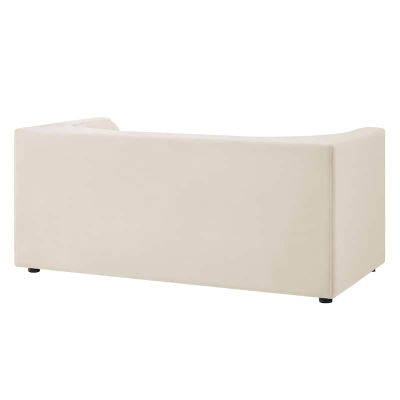 Hilda 67" Curved Back Performance Velvet Loveseat