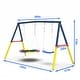 preview thumbnail 4 of 3, Swing Set for Backyard, 440lbs Swing Set with Heavy-Duty A-Frame Metal Outdoor Swing Stand