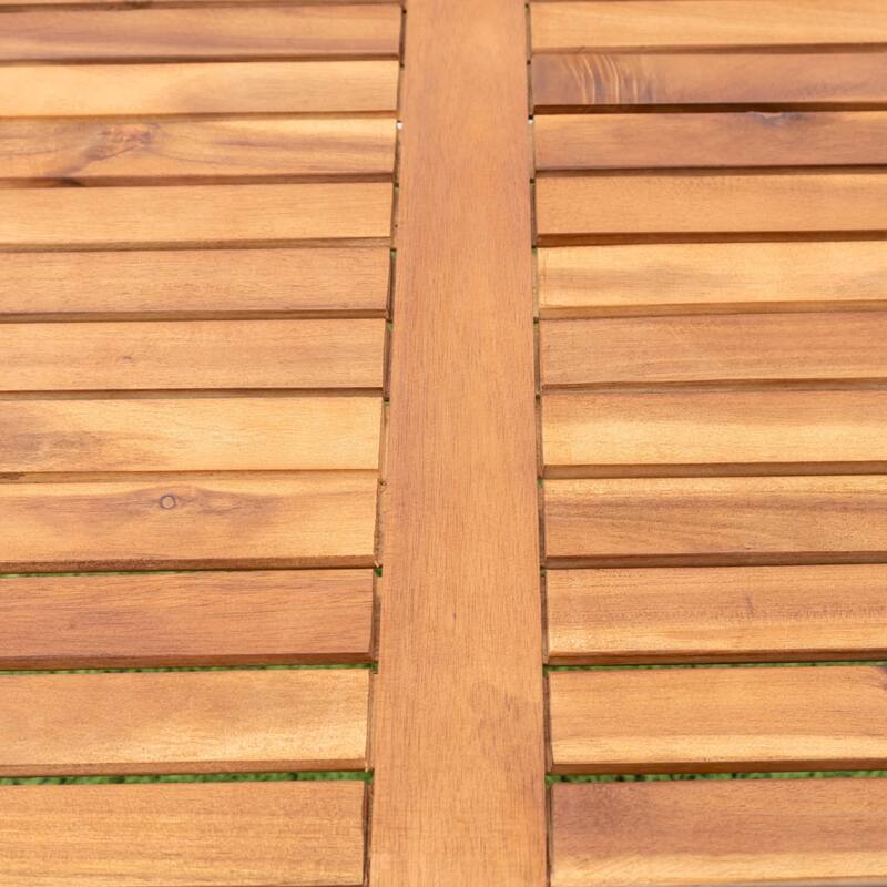 5 piece Outdoor Patio Wicker Dining Set Patio Wicker Furniture Dining Set w/Acacia Wood Top