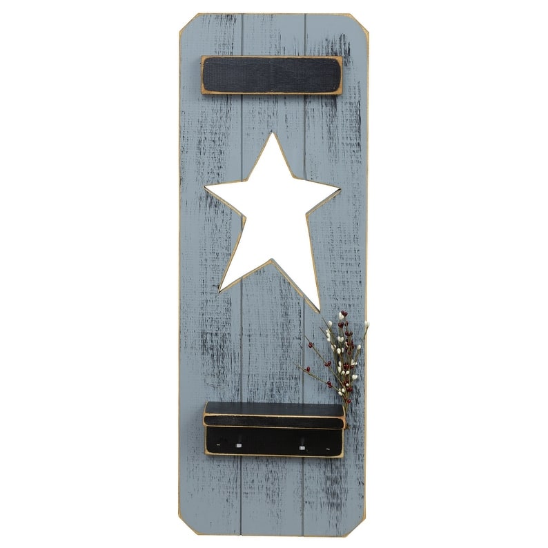 Country-Style Star Shutter - Grey