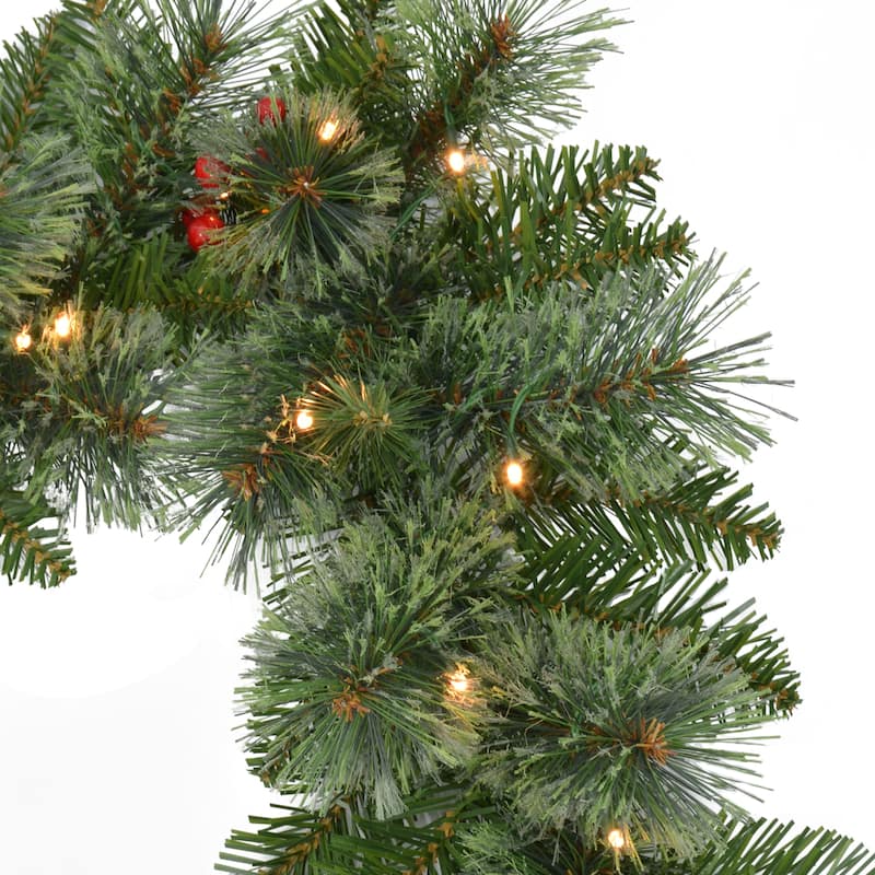 Puleo International 5-Piece Pre-Lit Artificial Christmas Decor Set