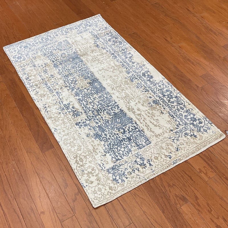 HERAT ORIENTAL Handmade Distressed Silk Rug - 3' x 5'