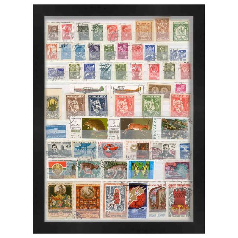24x26 Black Shadowbox Frame - Interior Size 24x26 - Black Frame Is Made to Display Items Up To 1.75 In Deep