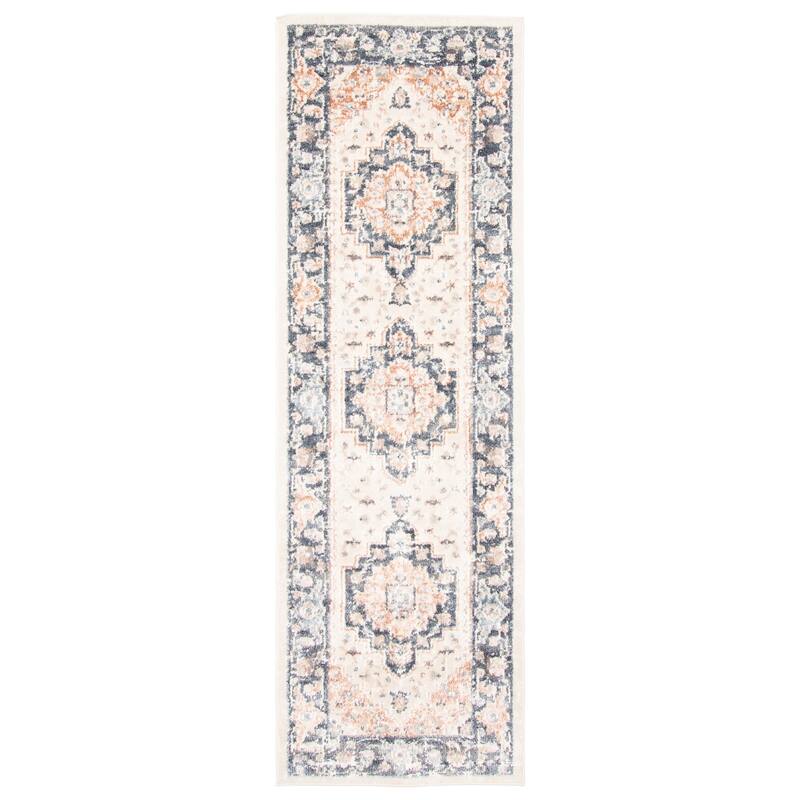ECARPETGALLERY Machine Woven Heriza Ivory Area Rug - Ivory - 2'8 x 8'2 - Runner
