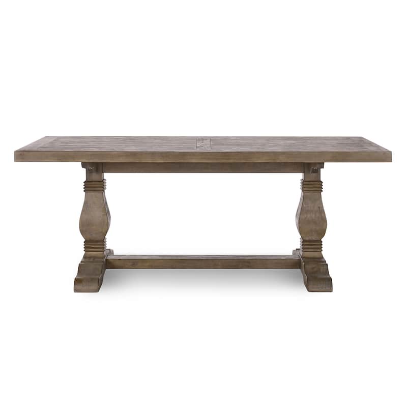 Classic Home Caleb 94" Solid Wood Farmhouse Dining Table