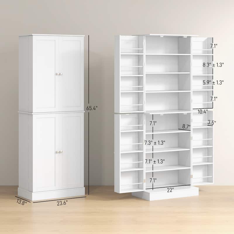65" Kitchen Pantry Cabinet