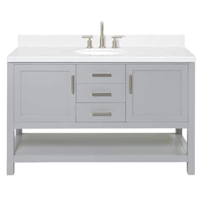 Ariel R054SCQOVO Bayhill 54" Free Standing Single Basin Vanity Set