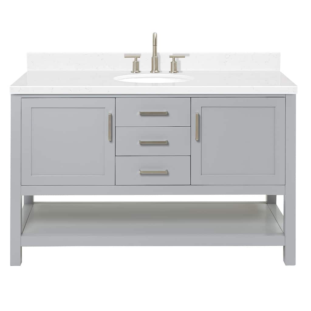 Ariel R054SCQOVO Bayhill 54" Free Standing Single Basin Vanity Set