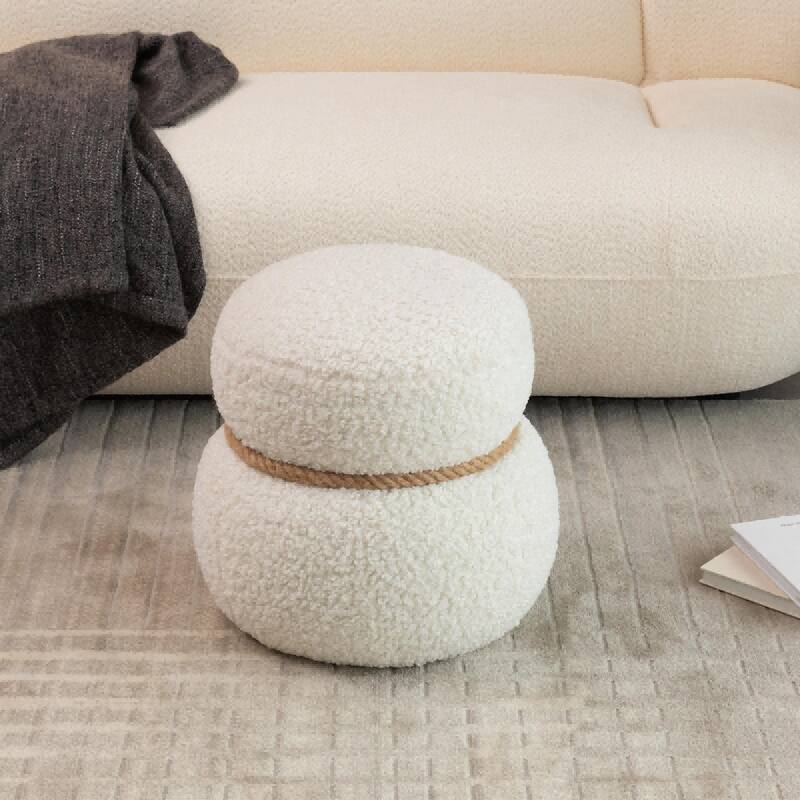 Snowman stool, seat body width 14.56in round belly, playful and lovely, suitable for any space