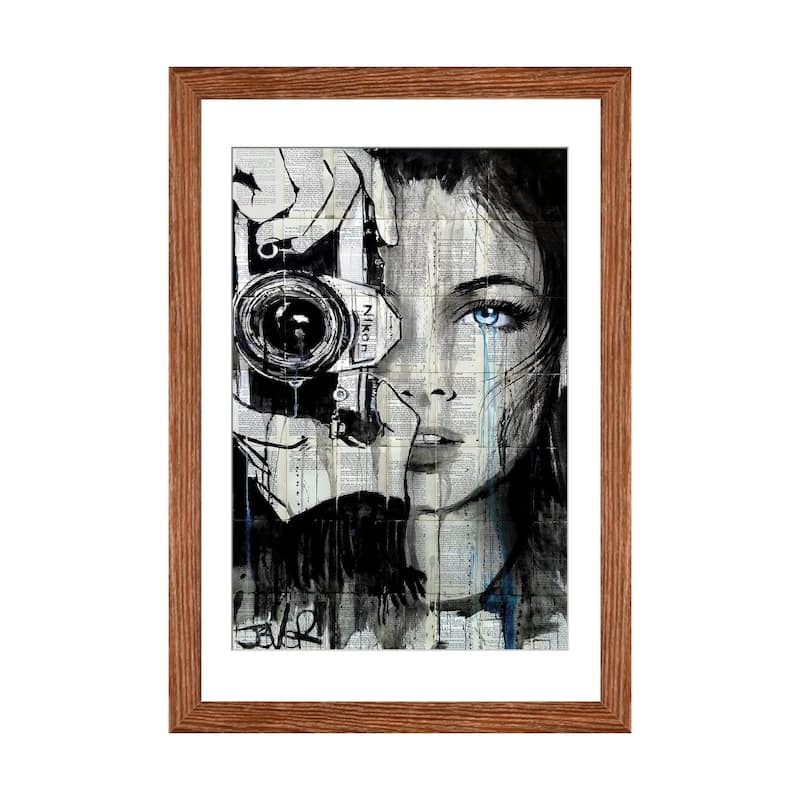 iCanvas "Shootin" by Loui Jover - Walnut - 32x24x1