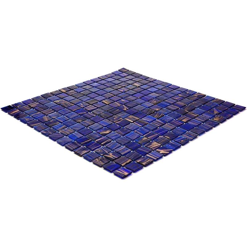 Apollo tile 12" x 12" Mingles Glossy Space Blue Glass Tile (20 sq ft/case) - 20 Pack
