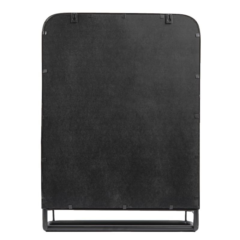 Metal Framed Wall Mirror with Shelf