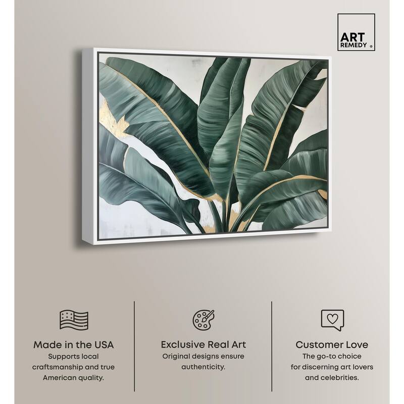 Jungle Jewel Jade II Canvas by Art Remedy