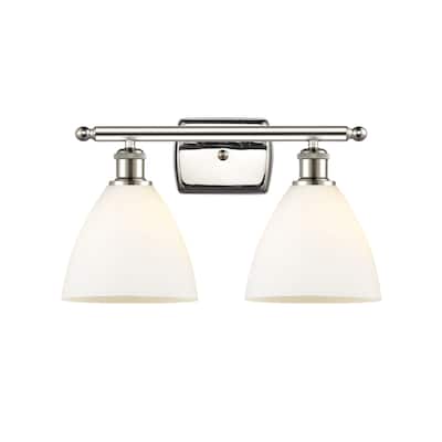 Innovations Lighting Bristol Glass - 2 Light 18" Bath Vanity Light