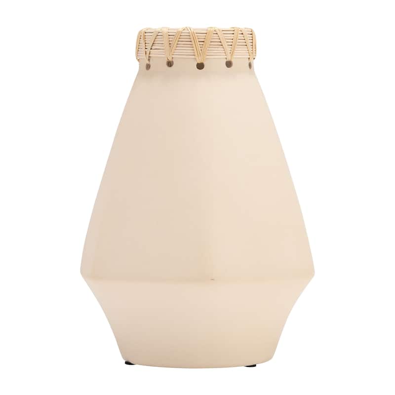 Sagebrook Home Neutral Textured Ceramic Artisan Vase - Timeless Decor Piece