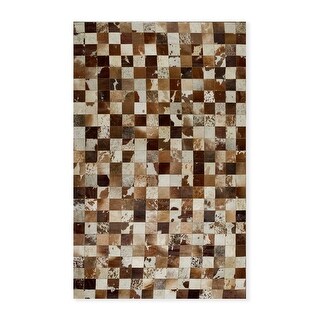 Natural Home Decor Barcelona Cowhide Stitched Rug - Bed Bath & Beyond ...