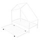 preview thumbnail 4 of 8, Twin Size Metal House Bed with Pull-Out Trundle , Spacious Design, Sturdy Construction