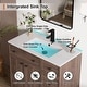 preview thumbnail 22 of 112, 36"/48"/60"/72" Bathroom Vanity Set with Sink & Faucet