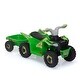 preview thumbnail 21 of 71, White 6V Electric ATV Ride-On with Trailer, Bluetooth, Music, Power Display for Kids Ages 3-6