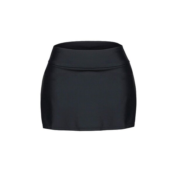 black swimming skirt
