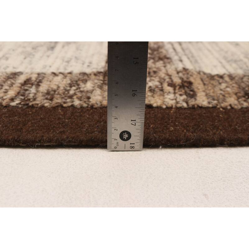 ECARPETGALLERY Hand-knotted Tangier Ivory Wool Rug - 8'0 x 9'11