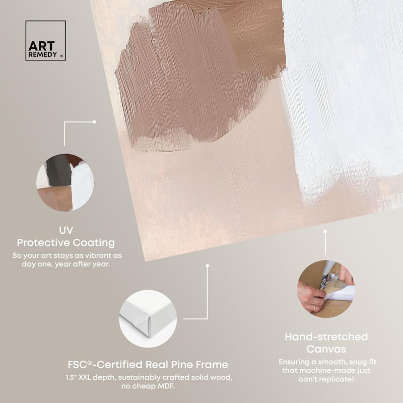 Veiled Browns Canvas by Art Remedy, Gallery Wrapped