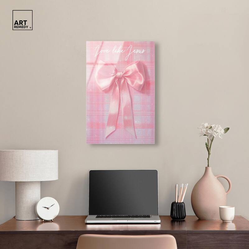 Love Like Jesus Bow Acrylic by Art Remedy, Ready to Hang