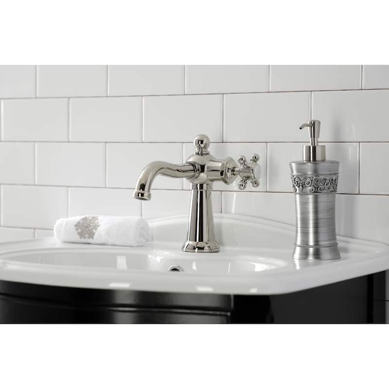 Kingston Brass Nautical Single-Handle 1-Hole Deck Mount Bathroom Faucet