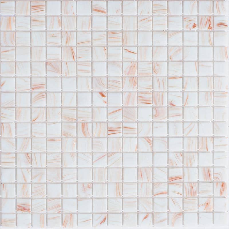 Apollo tile 12" x 12" Celestial Glossy Coconut White Glass Tile (20 sq ft/case) - 20 Pack