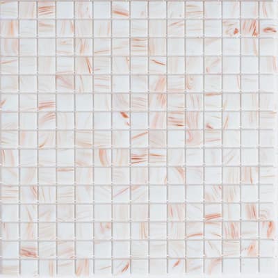 Apollo tile 12" x 12" Celestial Glossy Coconut White Glass Tile (20 sq ft/case) - 20 Pack