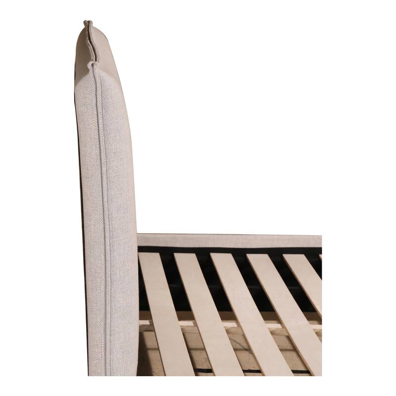 King Bed Modern Design Solid Wood Haven Light Grey Bedroom Furniture