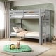 preview thumbnail 19 of 26, Taylor & Olive Trillium Tall Twin over Twin Bunk Bed with End Ladder
