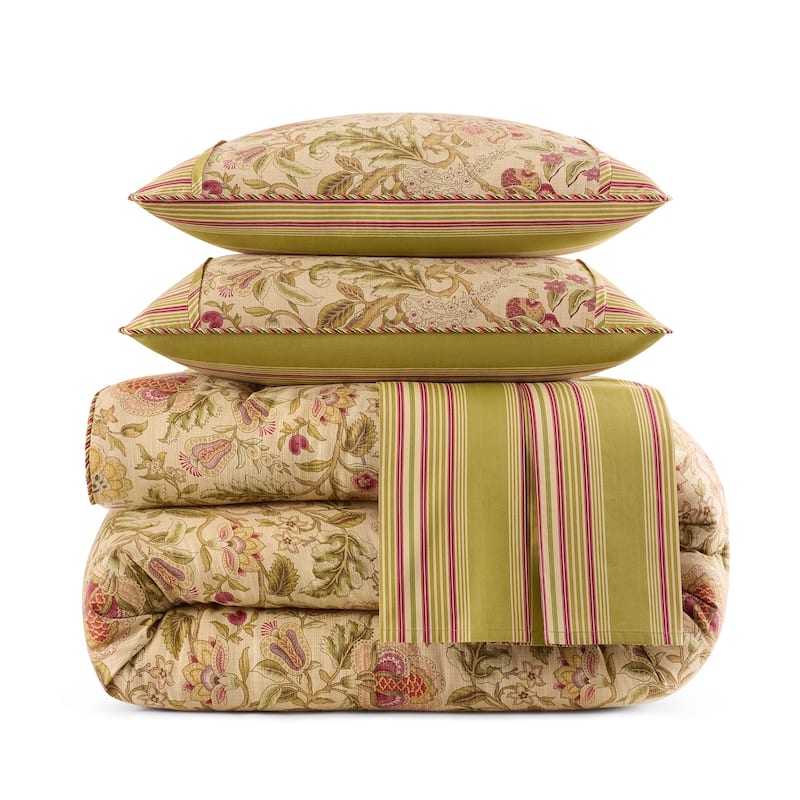 Waverly Stonington 4 Piece 100% Cotton Comforter Set