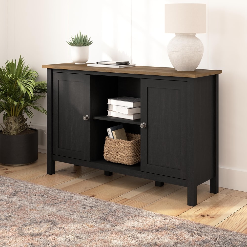 Bush Furniture Mayfield Accent Cabinet with Doors and Storage
