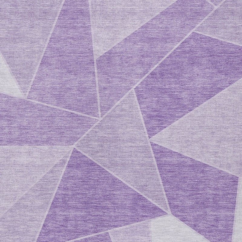 HomeRoots Geometric Transitional Rectangle Outdoor Rug