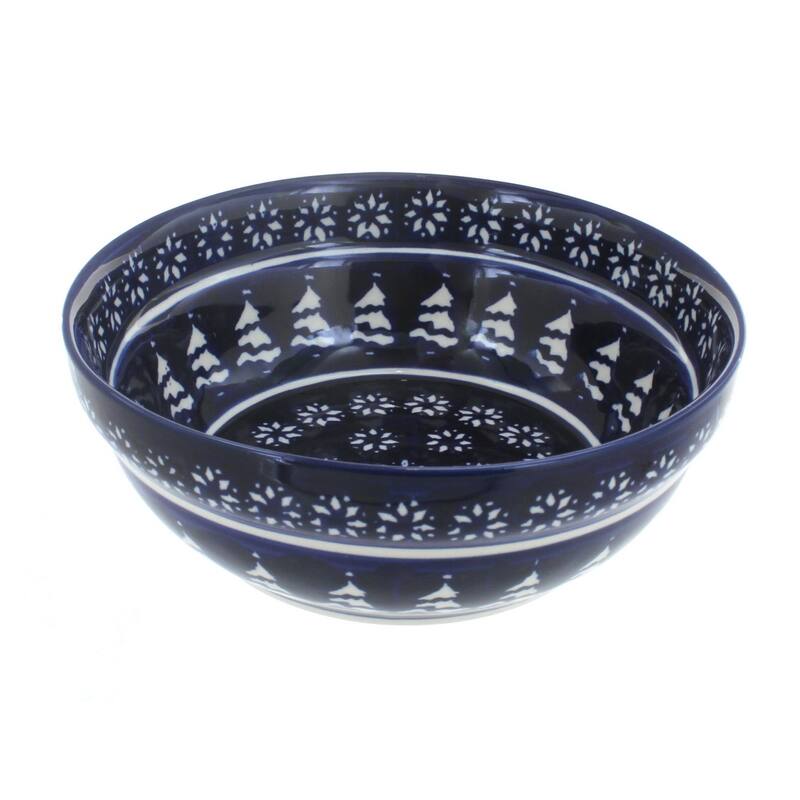 Blue Rose Polish Pottery Zaklady Cereal Bowl
