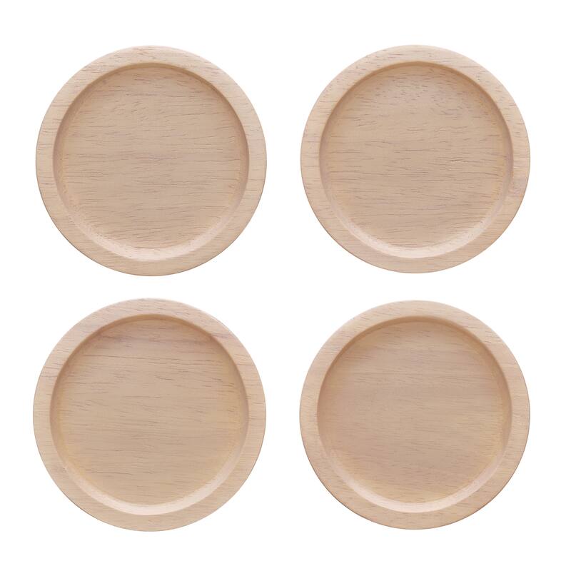 Noritake Hammock Wood Set of 4 Coasters, 3.75"