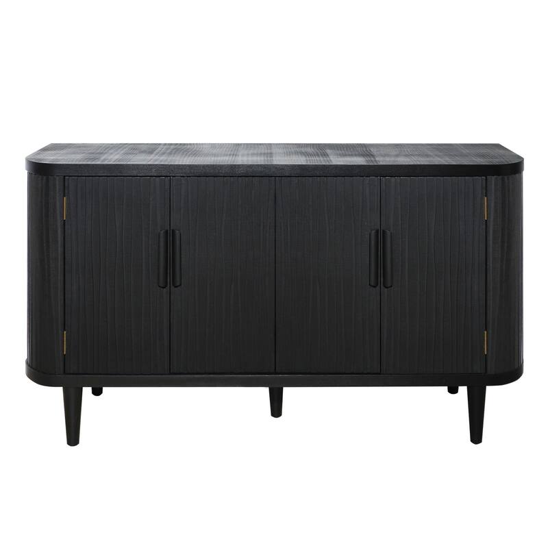 Modern Buffet Cabinet with Adjustable Shelves and Four Doors for Hallway, Entryway, Living Room