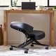 preview thumbnail 4 of 6, Jomeed Adjustable Ergonomic Home Office Kneeling Chair with Angled Seat, Black - 16.5