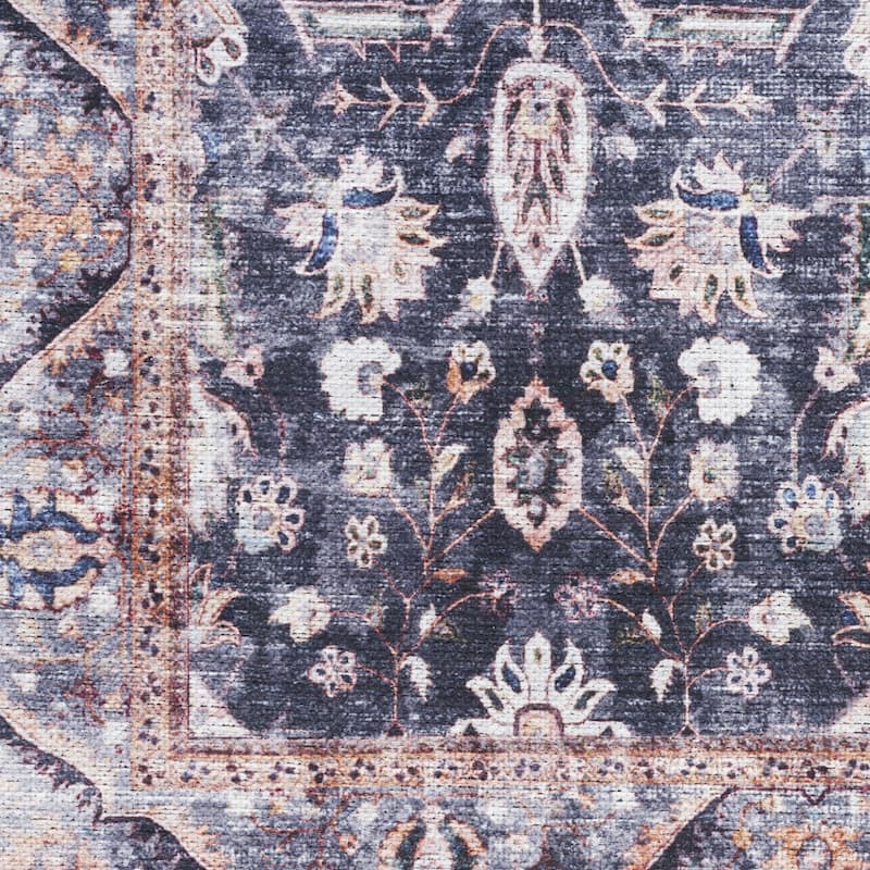 Niza Power Loomed Distressed Non Skid Area Rug By HomeRoots - 9' x 12'