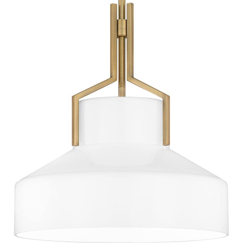 Brecken 2-Light Aged Brass Pendant Light