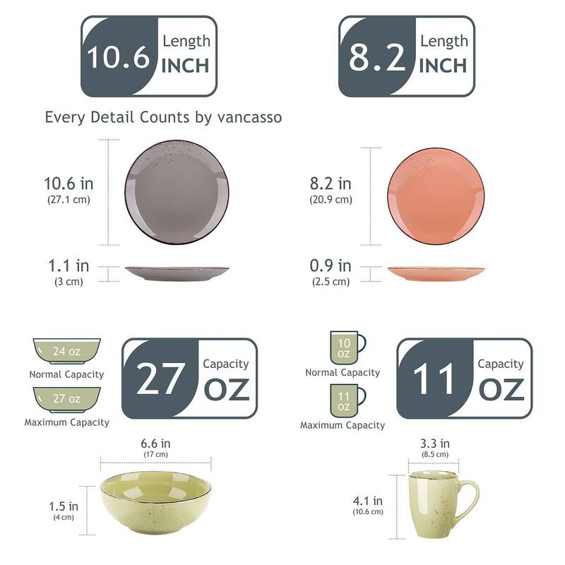 vancasso Navia 16-piece Stoneware Dinnerware Set (Service for 4)