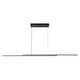 preview thumbnail 7 of 21, 59" Modern Black/Gold Linear Integrated LED Pendant Kitchen Island Light Bar