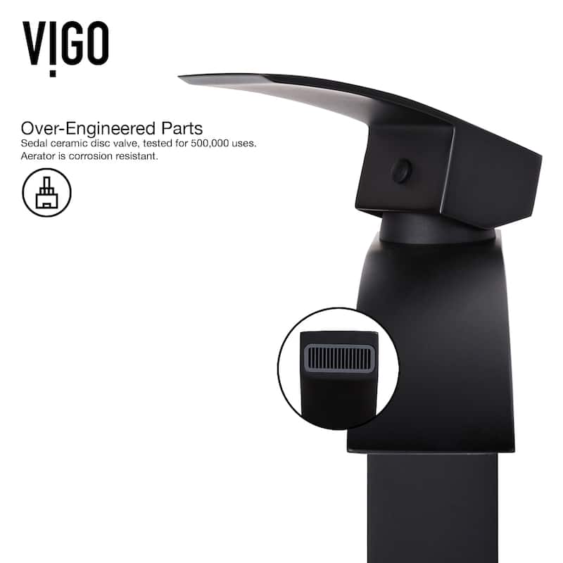 VIGO Duris 12" H Single Handle Single Hole Bathroom Vessel Faucet