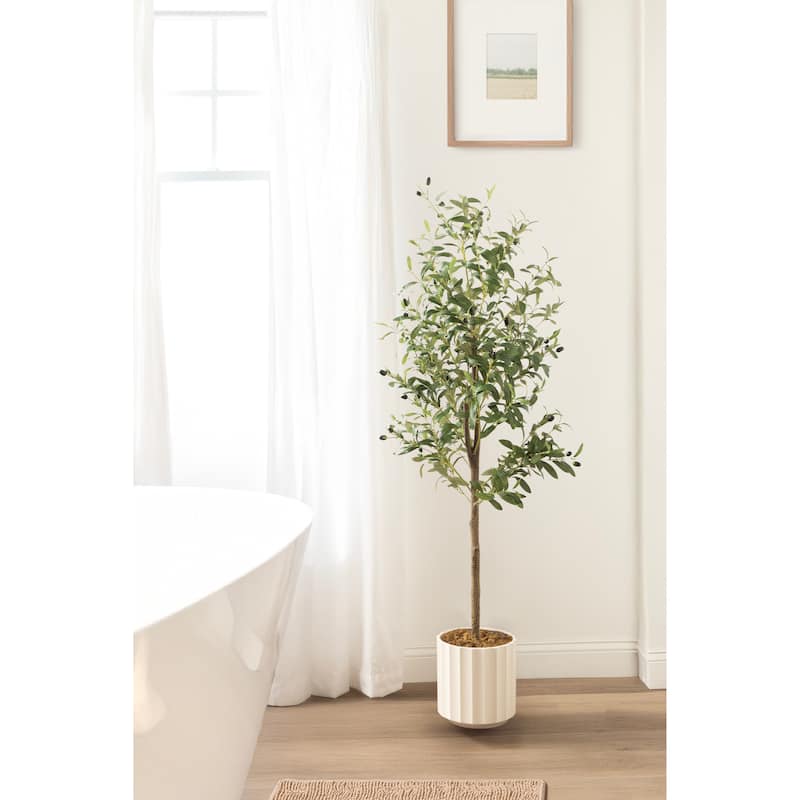 Kate and Laurel Oliveira Faux Olive Tree