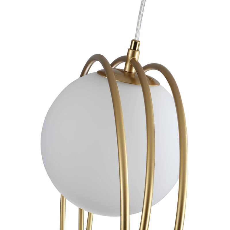 1-Light Modern Minimalist Ring Globe Chandelier