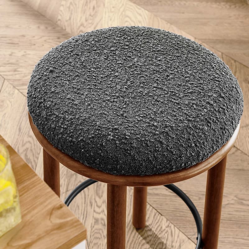 Fable Boucle Fabric Counter Stools - Set of 2