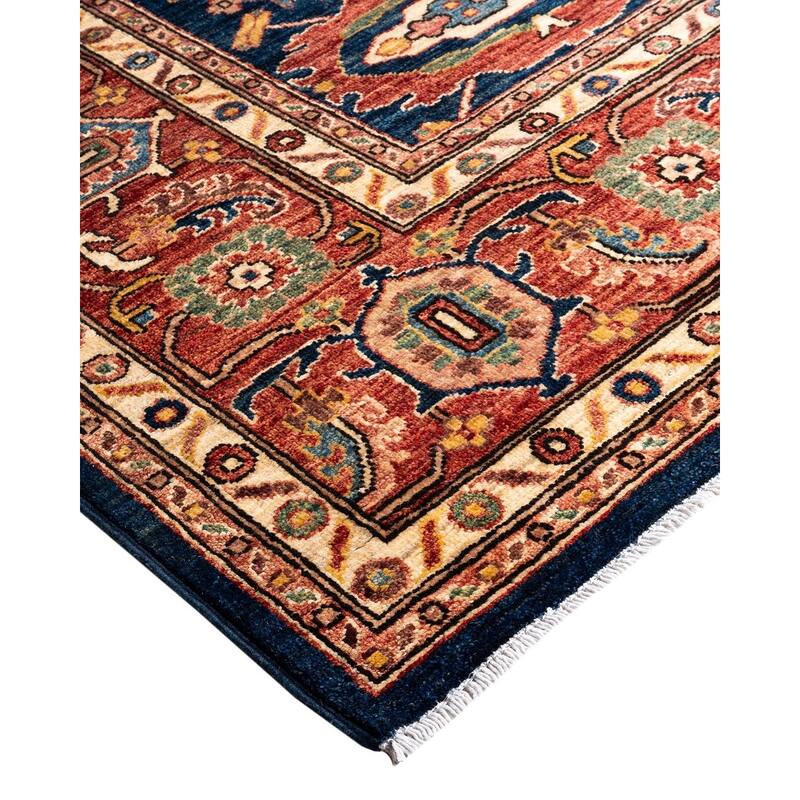 Serapi One-of-a-Kind Hand-Knotted Area Rug - Blue, 8' 1" x 9' 9" - 8' 1" x 9' 9"