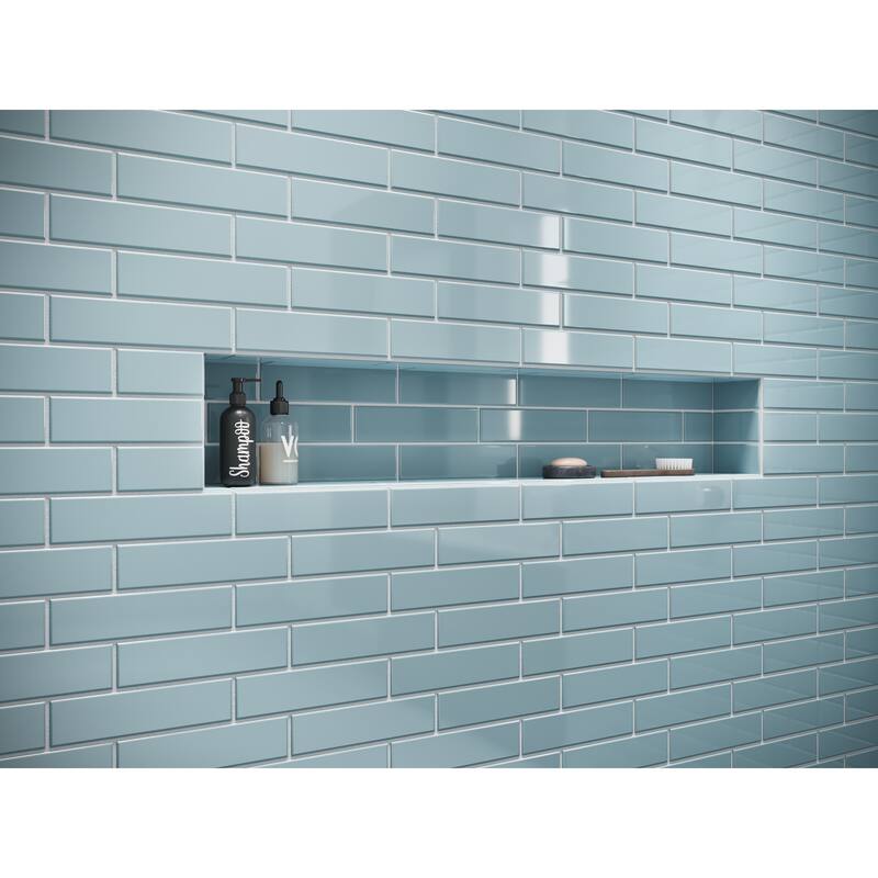 2 in. x 8 in. Glass Subway Wall Tile
